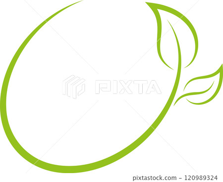 leaves, plant, organic, wellness, gardener, logo, background 120989324