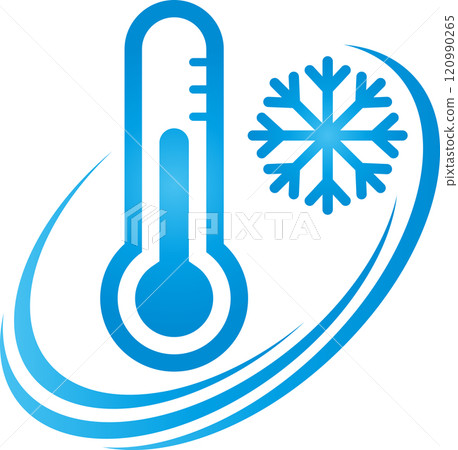 thermometer, sun, snowflake, temperature, environment, logo, background thermometer, sun, snowflake, temperature, environment, logo, background 120990265
