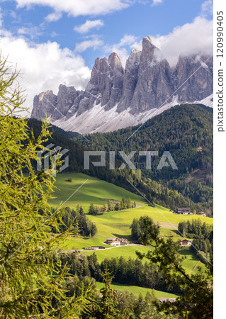 St. Magdalena Santa Maddalena Dolomites, Italy 120990405