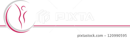 woman, heart, gynecologist, physiotherapy, logo, background 120990595