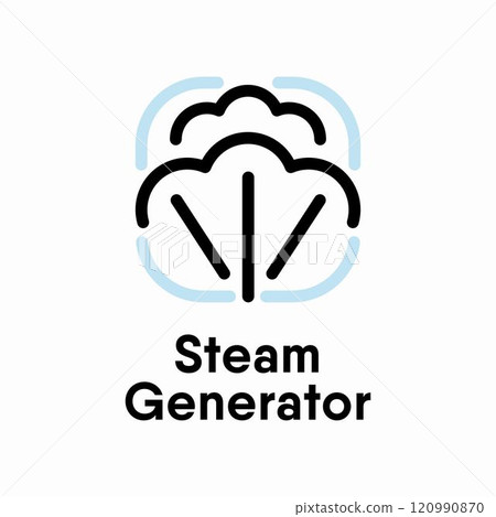 Steam Generator vector information sign Steam Generator vector information sign 120990870