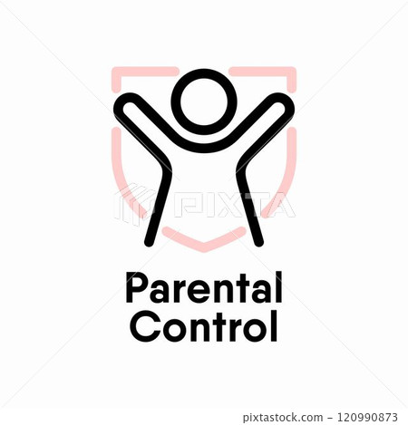 Parental Control vector information sign 120990873