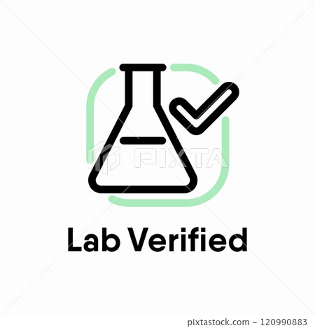 Lab Verified vector information sign 120990883