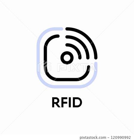 RFID vector information sign 120990992