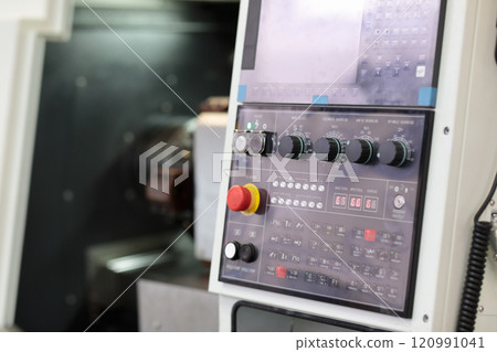 CNC metalworking lathe control panel CNC metalworking lathe control panel 120991041