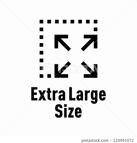 Extra Large Size vector information sign 120991072