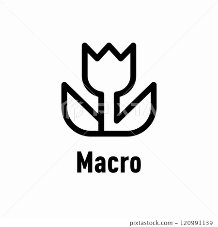 Macro mode vector information sign 120991139