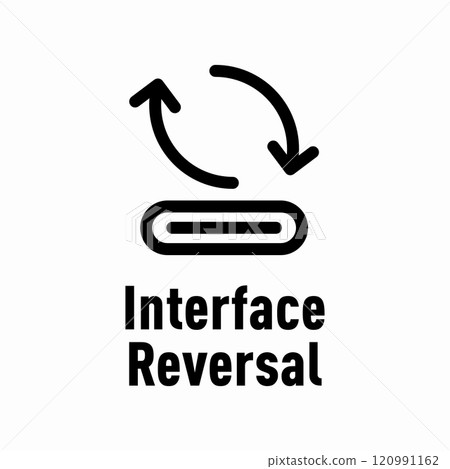 Interface Reversal vector information sign 120991162