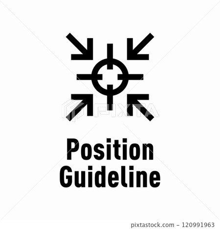 Position Guideline vector information sign 120991963