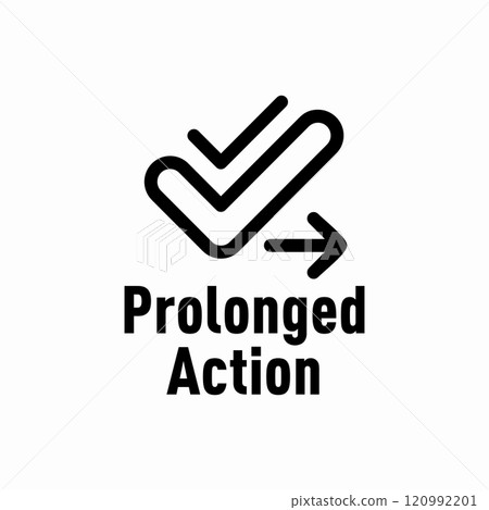 Prolonged Action vector information sign 120992201