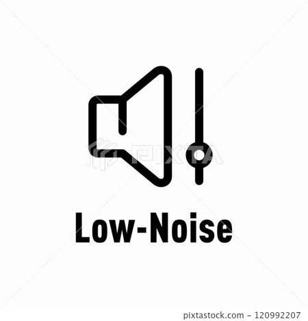 Low Noise vector information sign Low Noise vector information sign 120992207