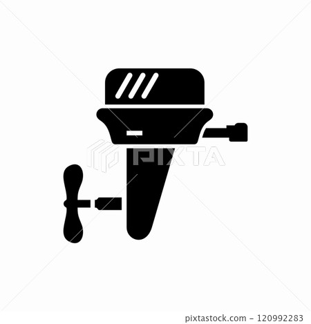 Outboard Boat Engine Motor vector symbol 120992283