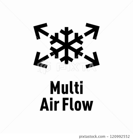 Multi Air Flow vector information sign 120992552