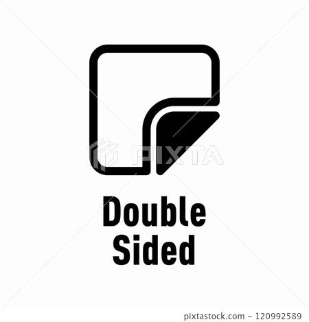 Double sided information sign icon Double sided information sign icon 120992589