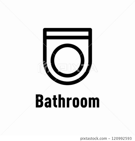 Bathroom information sign icon Bathroom information sign icon 120992593