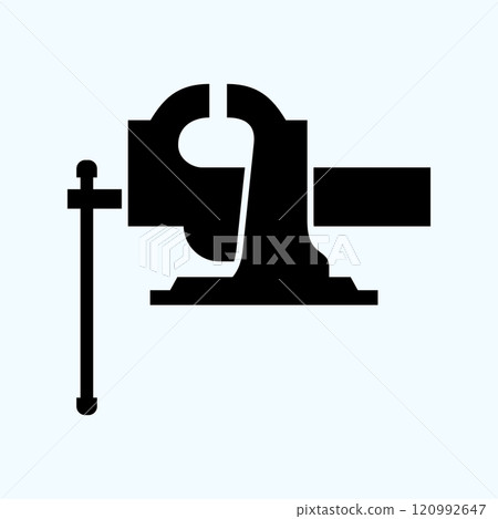 Bench vice information sign Bench vice information sign 120992647