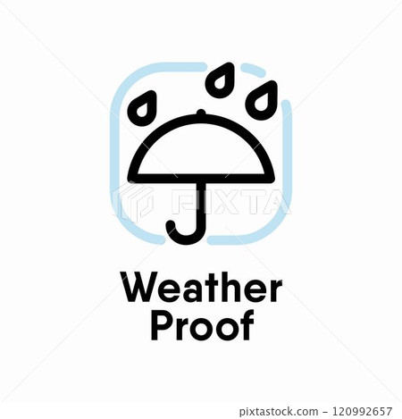 Weather proof information sign icon 120992657