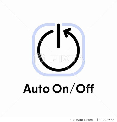 Auto On Off information sign icon Auto On Off information sign icon 120992672