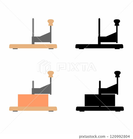 Cheese slicer information sign icon Cheese slicer information sign icon 120992804