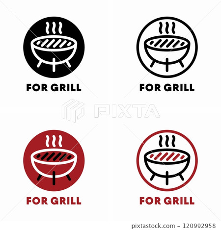 For Grill vector information sign 120992958