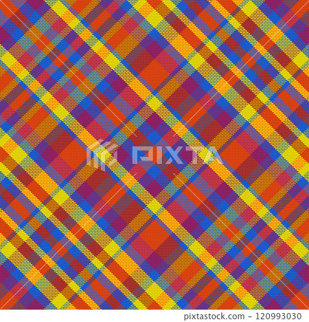 Tartan plaid pattern with texture. 120993030