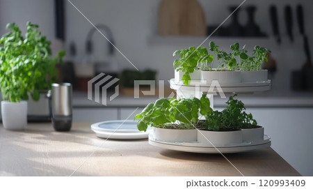 Setting Up An Indoor Herb Garden That Complements Modern Kitchens Perfectly and Stylishly 120993409