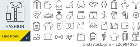 時尚線條畫圖示集 時尚線條畫圖示集 120994050