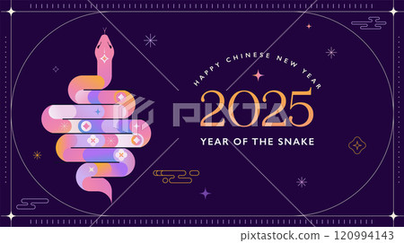 Chinese new year 2025 year of the Snake. Red Snake illustrations, wallpaper design, cards, banners Chinese new year 2025 year of the Snake. Red Snake illustrations, wallpaper design, cards, banners 120994143