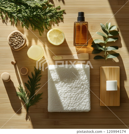 Discover Natural Spa Essentials that promote relaxation, soothing wellness, and rejuvenation 120994174