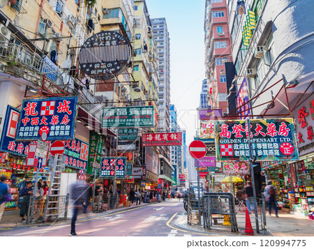 Mongkok, Hong Kong (some parts soft focus) Mongkok, Hong Kong (some parts soft focus) 120994775