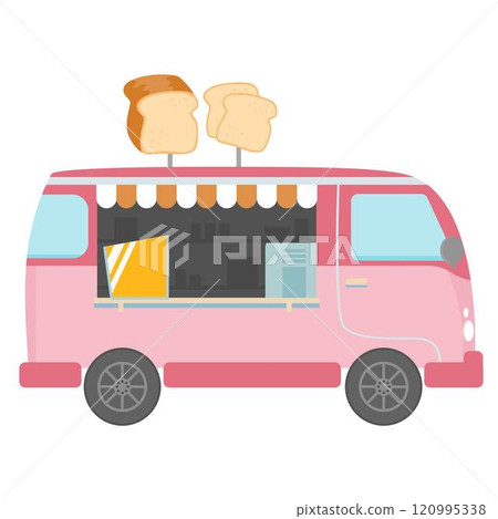 loaf bread food truck loaf bread food truck 120995338