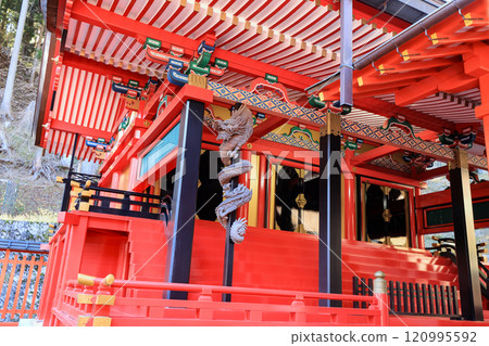 Shosenkyo Kinpuzan Kinzakura Shrine Main Hall Shoryu Shosenkyo Kinpuzan Kinzakura Shrine Main Hall Shoryu 120995592