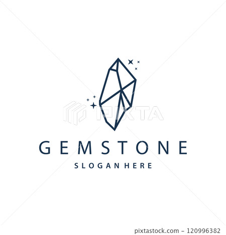 Gemstone Jewelry Logo, Design Vector Template Symbol Illustration Gemstone Jewelry Logo, Design Vector Template Symbol Illustration 120996382