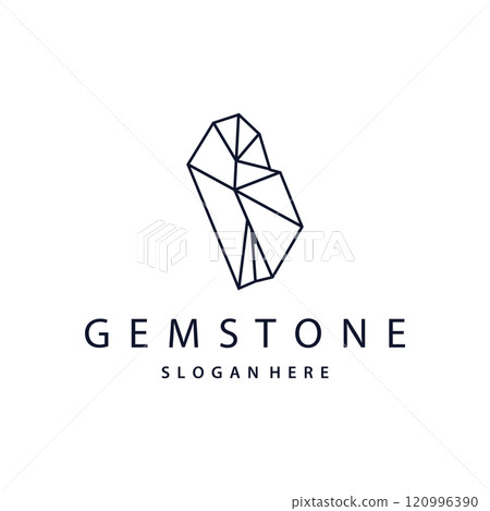Gemstone Jewelry Logo, Design Vector Template Symbol Illustration Gemstone Jewelry Logo, Design Vector Template Symbol Illustration 120996390