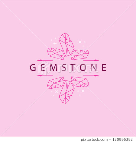 Gemstone Jewelry Logo, Design Vector Template Symbol Illustration Gemstone Jewelry Logo, Design Vector Template Symbol Illustration 120996392