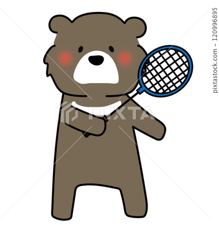 亞洲黑熊打羽毛球2 120996895