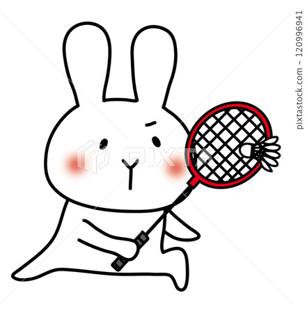 小白兔打羽毛球4 120996941