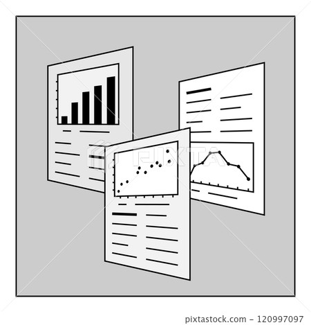Document perspective illustration 120997097