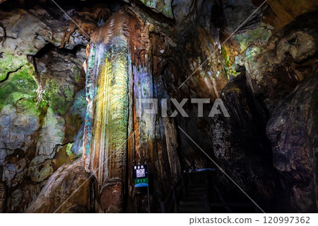Akiyoshido Cave Golden Pillar [Mine City, Yamaguchi Prefecture] 120997362