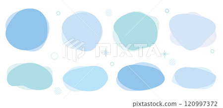 形狀藍色淺藍色閃光套裝簡單 形狀藍色淺藍色閃光套裝簡單 120997372