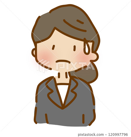 一個穿著寬鬆可愛西裝的女人遇到了麻煩 120997796
