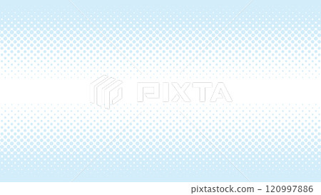 Halftone background light blue top and bottom Halftone background light blue top and bottom 120997886