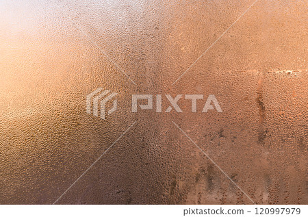 wet glass background. condensation droplets 120997979