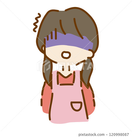 A pale, cute and relaxed female nursery teacher A pale, cute and relaxed female nursery teacher 120998087