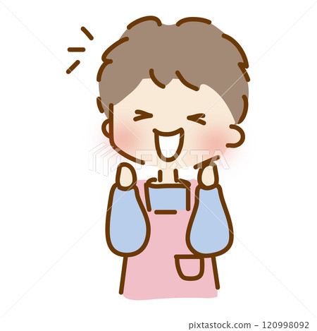 寬鬆可愛，幸福牽手的男保育員 120998092