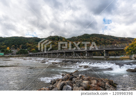 Togetsukyo Bridge over Katsura River 120998398