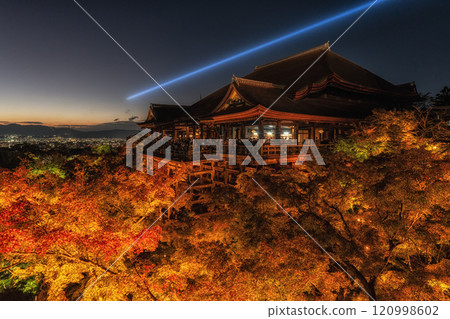 Kiyomizudera at Night Autumn Season 120998602
