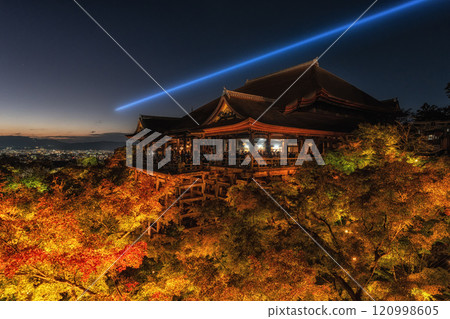 Kiyomizudera at Night Autumn Season 120998605