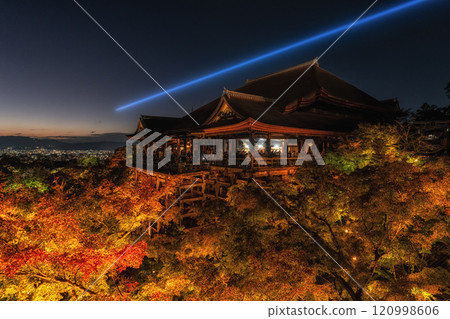 Kiyomizudera at Night Autumn Season 120998606