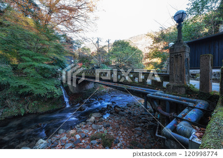 Stone Bridge over Yoshina River 120998774